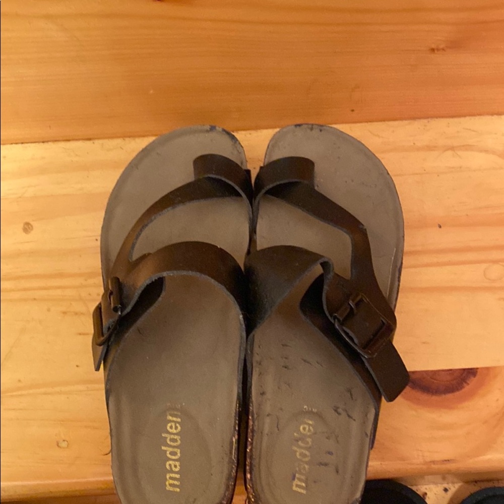 Steve Madden Black Sandals